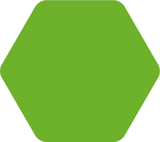 Hexagon im grün von baummedical